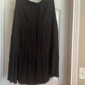 Black boho skirt. Size large